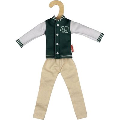 Heless Time2Shine Collegejacke mit Stoffhose für Modepuppen der Grösse 29 cm Heless Time2Shine Collegejacke mit Stoffhose für Modepuppen der Grösse 29 cm