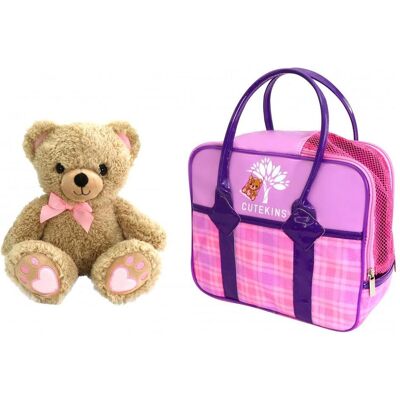CUTEKINS Plüschtier Teddybär mit stilvoller Tragetasche - plush toy CUTEKINS Plüschtier Teddybär mit stilvoller Tragetasche - plush toy