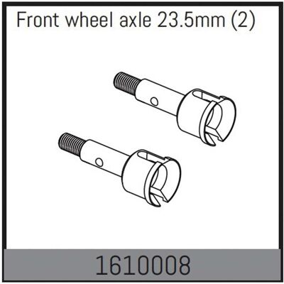 Absima front wheel axle 23.5mm (2) Absima front wheel axle 23.5mm (2)