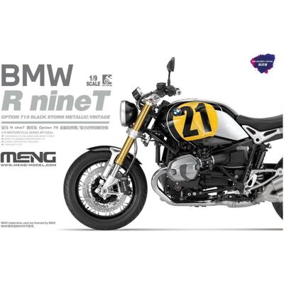 Meng-Model BMW R nineT Option 719 Black Storm Metallic/Vintage (Pre-colored Edition) Meng-Model BMW R nineT Option 719 Black Storm Metallic/Vintage (Pre-colored Edition)
