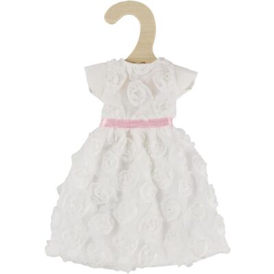 Heless Modepuppen-Kleid weisses Traumkleid Rosen bis 29cm Heless Modepuppen-Kleid weisses Traumkleid Rosen bis 29cm