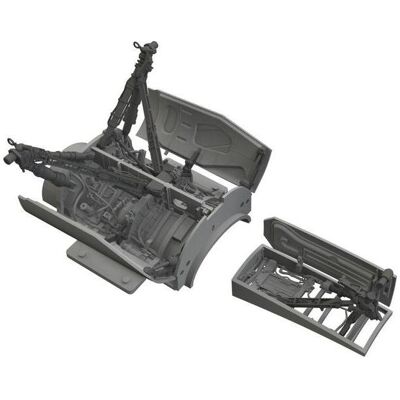 Eduard F-16C wheel bays & legs heavyweight PRINT 1/48 for Tamiya Eduard F-16C wheel bays & legs heavyweight PRINT 1/48 for Tamiya