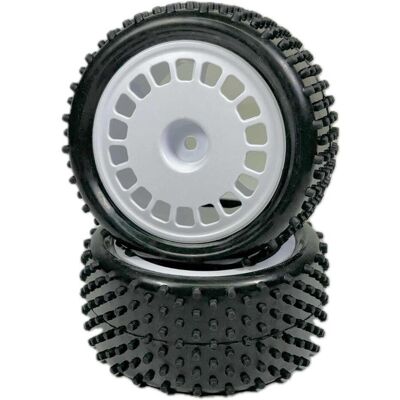 Absima 1:10 Buggy Räderset "Mini Pin" hinten weiss (2) Absima 1:10 Buggy Räderset "Mini Pin" hinten weiss (2)