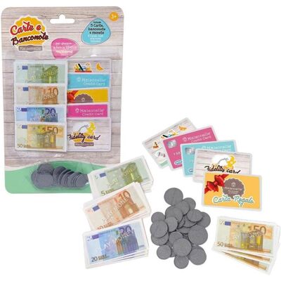 ODS, Kaufladen Zubehör, Maisonelle - Set Banconote e Carte di Credito ODS, Kaufladen Zubehör, Maisonelle - Set Banconote e Carte di Credito