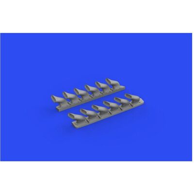 Eduard Spitfire Mk.V six-stacks exhausts fishtail for Eduard Spitfire Mk.V six-stacks exhausts fishtail for
