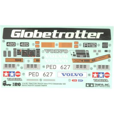 Tamiya Aufkleber Volvo FH12 56312 Tamiya Aufkleber Volvo FH12 56312
