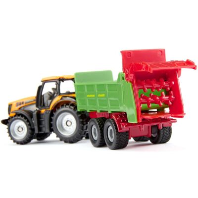 Siku JCB mit Strautmann Universalstreuer Siku JCB mit Strautmann Universalstreuer