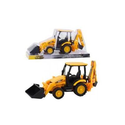 Lean Toys Zwei-Eimer-Bagger Mobiles Baufahrzeug Gelb Lean Toys Zwei-Eimer-Bagger Mobiles Baufahrzeug Gelb