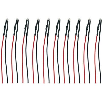 Tams Elektronik 81-50064-10-C LED mit Anschlussdrähten Gelb 10 St. Tams Elektronik 81-50064-10-C LED mit Anschlussdrähten Gelb 10 St.