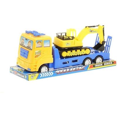 Adar Abschleppwagen mit Bagger 28,5x11,5cm Adar Abschleppwagen mit Bagger 28,5x11,5cm