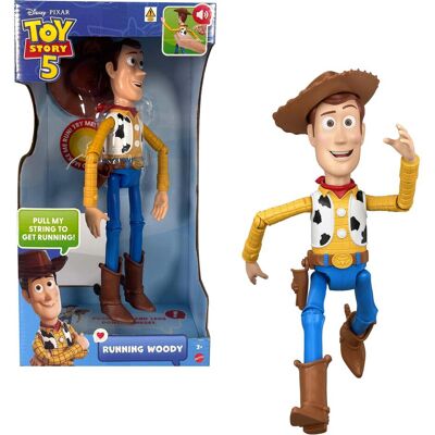 Pixar 30 cm Actionfigur rennender Woody aus Disney Toy Story 5, über 50 Geräusche Pixar 30 cm Actionfigur rennender Woody aus Disney Toy Story 5, über 50 Geräusche