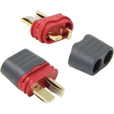 Jamara Hochstromstecker/Buchse T-Dean vergoldet Grip mit Isolierkappe 1 Paar Jamara Hochstromstecker/Buchse T-Dean vergoldet Grip mit Isolierkappe 1 Paar