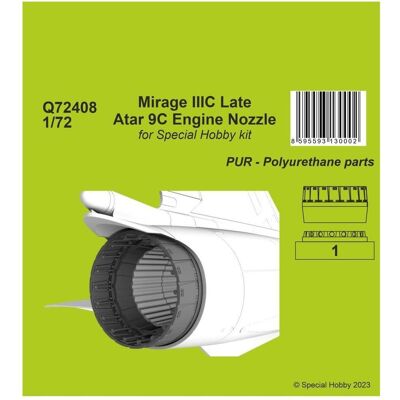 CMK Mirage IIIC Late - Atar 9C Engine Nozzle 1/72 CMK Mirage IIIC Late - Atar 9C Engine Nozzle 1/72