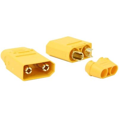 Jamara Hochstromstecker/Buchse XT90 vergoldet Grip mit Isolierkappe 1 Paar Jamara Hochstromstecker/Buchse XT90 vergoldet Grip mit Isolierkappe 1 Paar