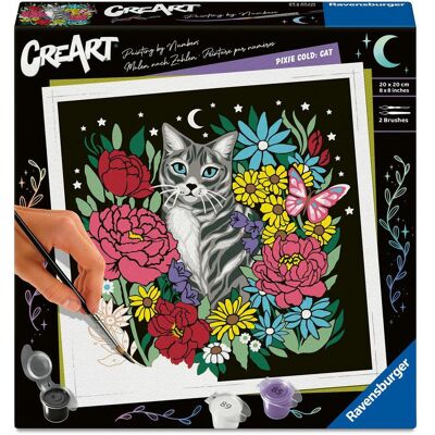 Ravensburger CreArt Adults Trend - Pixie Cold: Katze Ravensburger CreArt Adults Trend - Pixie Cold: Katze