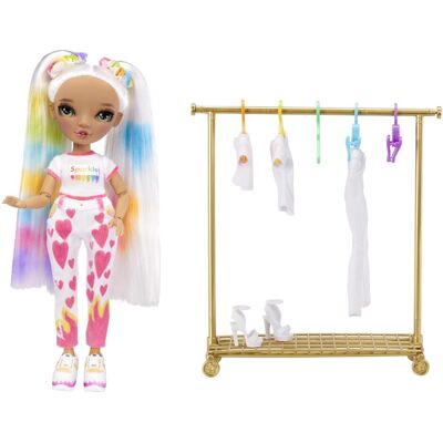 Rainbow High Color & Create Deluxe Set - Modepop met outfits (427551-EUC) Rainbow High Color & Create Deluxe Set - Modepop met outfits (427551-EUC)