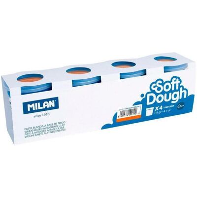 Teka Box of 4 Soft Dough Orange 116g Teka Box of 4 Soft Dough Orange 116g