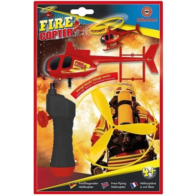 Günther Flugspiele Günther Paul Hubschrauber Fire Copter mit Starter 13cm 4+ Günther Flugspiele Günther Paul Hubschrauber Fire Copter mit Starter 13cm 4+