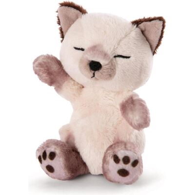 NICI plush toy sleeping cat siam in blue basket 12 cm (12 cm) NICI plush toy sleeping cat siam in blue basket 12 cm (12 cm)