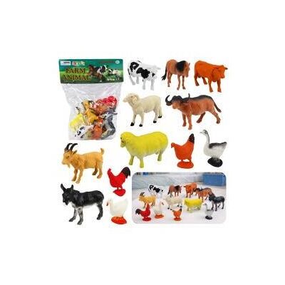 Lean Toys Set mit Bauernhoffiguren, 12-teilig. Lean Toys Set mit Bauernhoffiguren, 12-teilig.