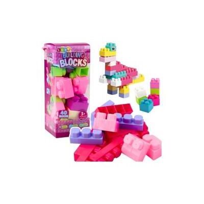 Lean Toys Lean Bricks In A Box Large Construction Set Coloured 40Ele. Lean Toys Lean Bricks In A Box Large Construction Set Coloured 40Ele.