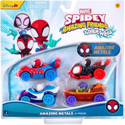 Disney Spidey - Amazing Metals Car 4 Pack (SNF0378) Disney Spidey - Amazing Metals Car 4 Pack (SNF0378)