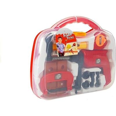 Lean Toys Tool Set in a Case Drill Screws Hammer Lean Toys Tool Set in a Case Drill Screws Hammer