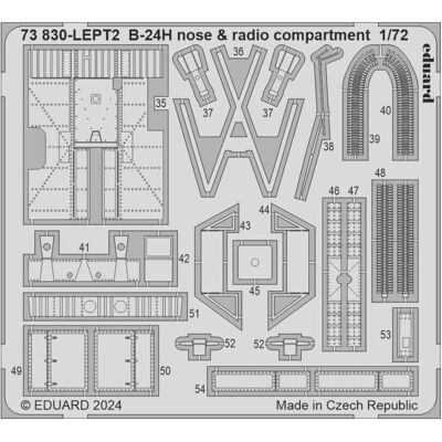 Eduard B-24H nose & radio compartment 1/72 Eduard B-24H nose & radio compartment 1/72