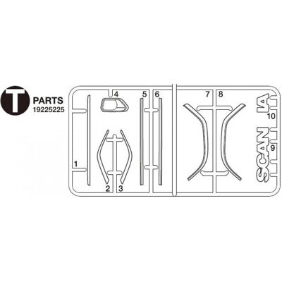 Tamiya T-Teile Zierleisten Scania S770 56368 Tamiya T-Teile Zierleisten Scania S770 56368