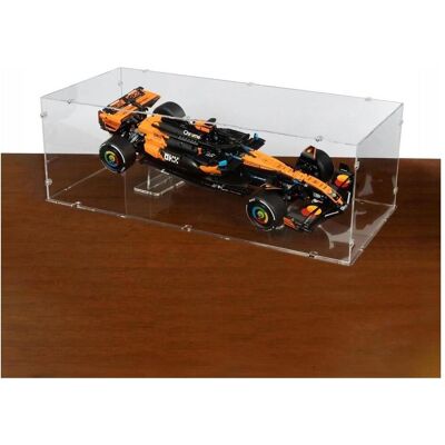 iDisplayit Acryl-Display XL für LEGO 42228 McLaren MCL39 F1 Wagen (klarer Boden & 2 Acryl-Ständer, Stapelbar) iDisplayit Acryl-Display XL für LEGO 42228 McLaren MCL39 F1 Wagen (klarer Boden & 2 Acryl-Ständer, Stapelbar)