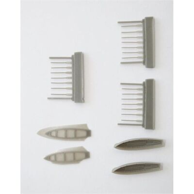 CMK Bismarck 6 m Cutter 2pcs. f.TRU 1/200 CMK Bismarck 6 m Cutter 2pcs. f.TRU 1/200