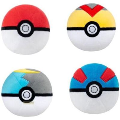 Jazwares Pokémon Plüschfigur Pokeball (assortiert - 1 Stück) (10 cm) Jazwares Pokémon Plüschfigur Pokeball (assortiert - 1 Stück) (10 cm)