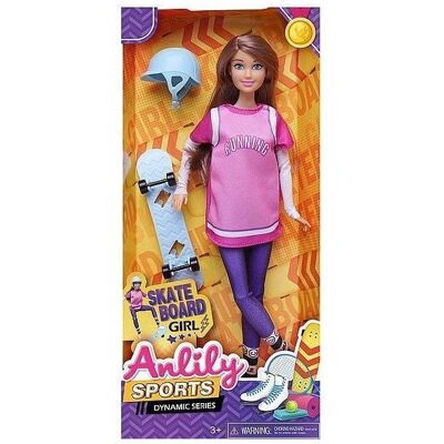 Adar 29 cm grosse Puppe mit Skateboard Adar 29 cm grosse Puppe mit Skateboard