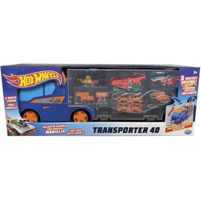 ODS Hot Wheels - Transporter cm 40 with 3 Cars and Accessories ODS Hot Wheels - Transporter cm 40 with 3 Cars and Accessories