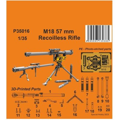 CMK M18 57 mm Recoilless Rifle 1/35 CMK M18 57 mm Recoilless Rifle 1/35