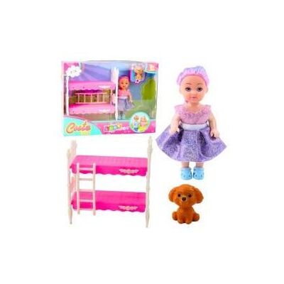 Lean Toys Lean Mini Dolly Dressed Crib Doppeldecker Hundeset Lean Toys Lean Mini Dolly Dressed Crib Doppeldecker Hundeset