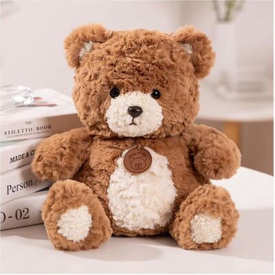 Lean Toys Lean Plüsch Maskottchen Teddybär Zum Knuddeln Mit Medaillon Braun 25Cm (25 cm) Lean Toys Lean Plüsch Maskottchen Teddybär Zum Knuddeln Mit Medaillon Braun 25Cm (25 cm)