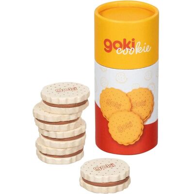 Goki, Kaufladen Zubehör, Doppelkeks in Pappverpackung Goki, Kaufladen Zubehör, Doppelkeks in Pappverpackung