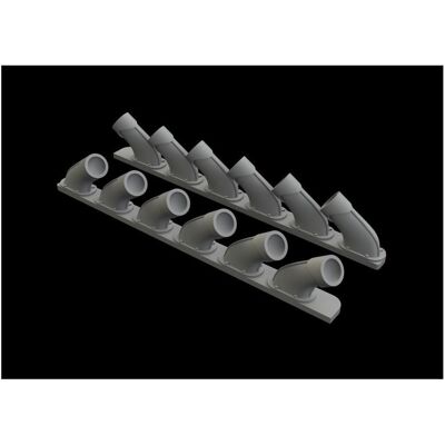 Eduard Spitfire Mk.XIV exhaust stacks f.Airfix Eduard Spitfire Mk.XIV exhaust stacks f.Airfix