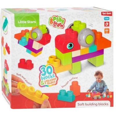 Toi-Toys Little Stars Weiche Bausteine - 30 Stück. Toi-Toys Little Stars Weiche Bausteine - 30 Stück.