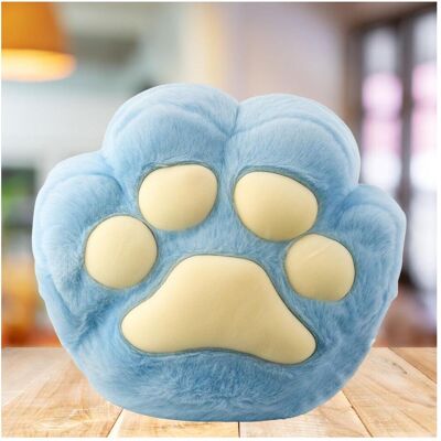 Lean Toys Plüschkissen mit Handwärmertasche, Blau, 40cm Lean Toys Plüschkissen mit Handwärmertasche, Blau, 40cm