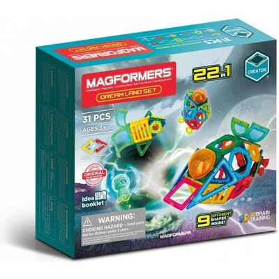 Magformers Dream Land 31 Magnetbausteine - Magnetisches Konstruktionsset Magformers Dream Land 31 Magnetbausteine - Magnetisches Konstruktionsset