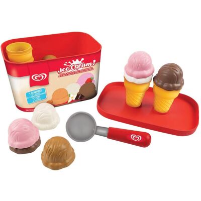 Casdon, Kaufladen Zubehör, Ola Spielzeug-Eiscremeeimer mit Eiskugelportionierer – 4 Geschmacksrichtungen Casdon, Kaufladen Zubehör, Ola Spielzeug-Eiscremeeimer mit Eiskugelportionierer – 4 Geschmacksrichtungen
