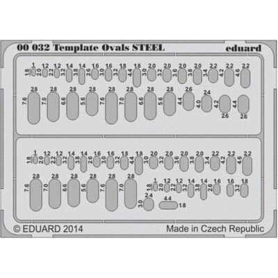Eduard Template ovls STEEL for tool Eduard Template ovls STEEL for tool