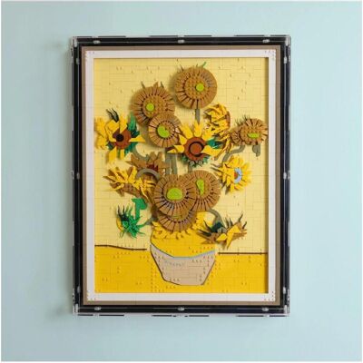 iDisplayit Acryl-Wand-Display für LEGO 31215 Vincent van Gogh – Sonnenblumen (Mit schwarzm Hintergund) iDisplayit Acryl-Wand-Display für LEGO 31215 Vincent van Gogh – Sonnenblumen (Mit schwarzm Hintergund)