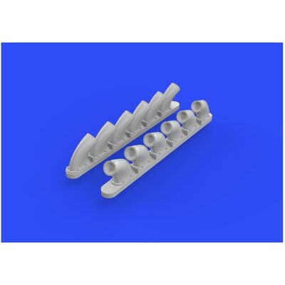 Eduard P-40B exhaust stacks for Airfix Eduard P-40B exhaust stacks for Airfix