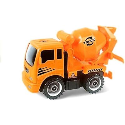 Lean Toys Autos Set Betonmischer Kipper Kran Bagger Schraubenzieher Spielzeug Fahrzeugen Lean Toys Autos Set Betonmischer Kipper Kran Bagger Schraubenzieher Spielzeug Fahrzeugen