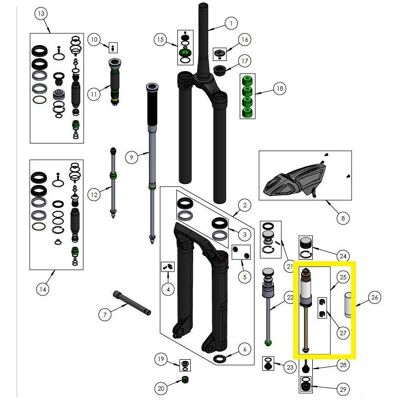 DVO Lufteinheit OTT, 160-180mm, 29", Onyx 38 D1 OTT DVO Lufteinheit OTT, 160-180mm, 29", Onyx 38 D1 OTT