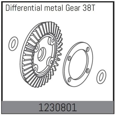 Absima Differential-Kronrad 38T +Dichtung Absima Differential-Kronrad 38T +Dichtung