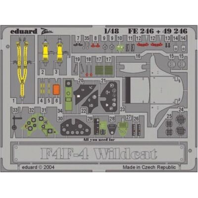 Eduard F4F-4 Wildcat für Tamiya Bausatz Eduard F4F-4 Wildcat für Tamiya Bausatz